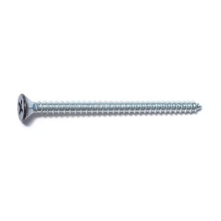 Midwest Fastener Wood Screw, #9, 2-1/2 in, Black Steel Flat Head Phillips Drive, 10 PK 79356